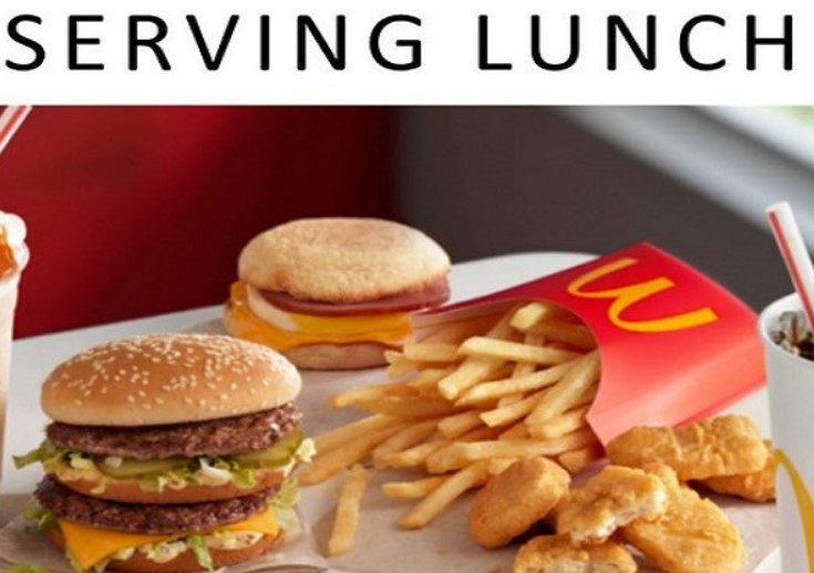 McDonalds Start Serving Lunch
